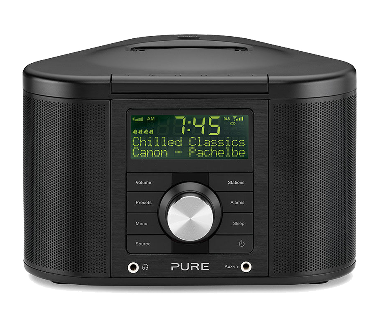 Richer Sounds PURE CHRONOS iDOCK SERIES II Black DAB/FM Clock Radio